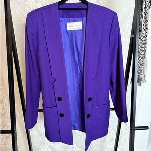 Vintage 1980s vibrant Purple Blazer